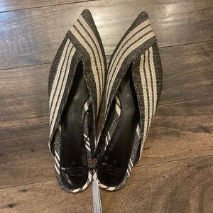 STRIPED SLIP ON FLATS - 397.5